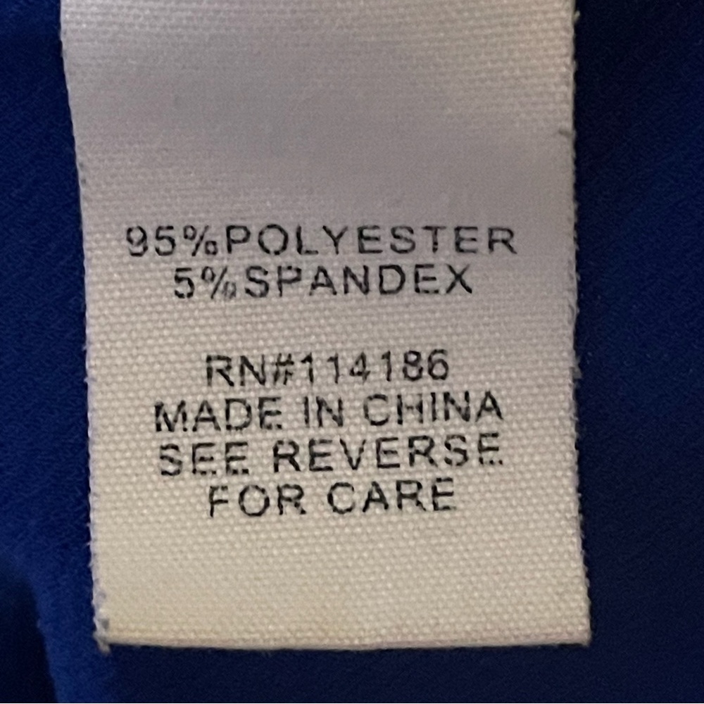 89th + Madison Royal Blue Zip Up Sleeveless Blouse Sz. 3X - Picture 10 of 11